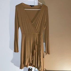 ambiance (NWT) mustard-colored dress. Size: M.